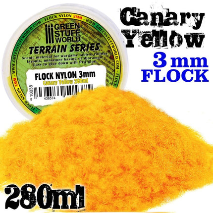 Static grass Kanarie geel 3mm