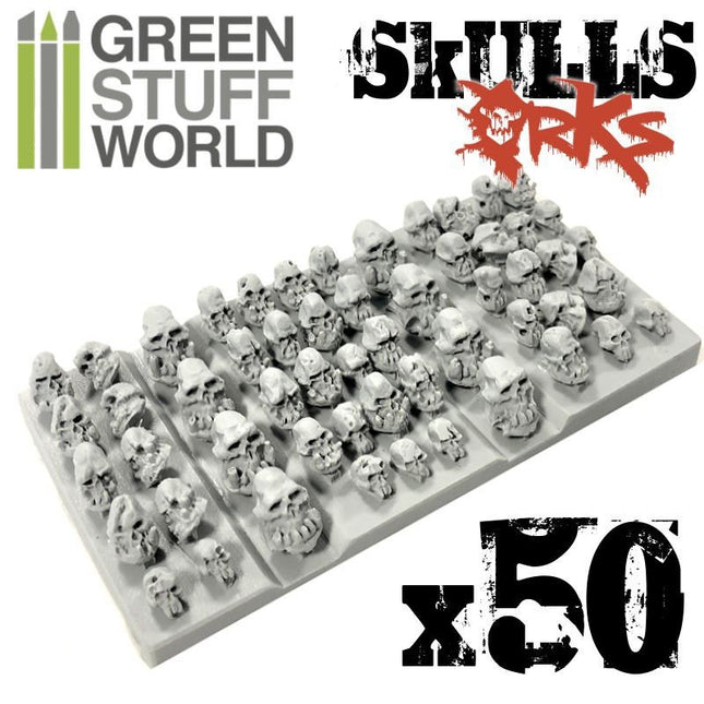 Orc skulls 50stuks (resin)