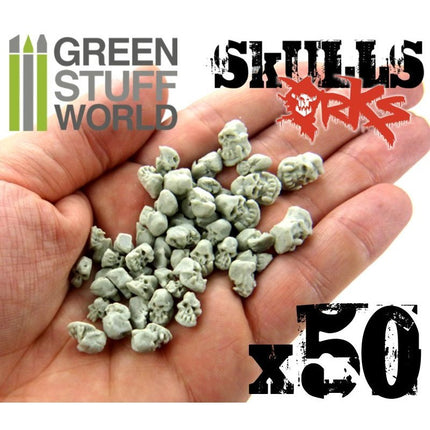 Orc skulls 50stuks (resin)