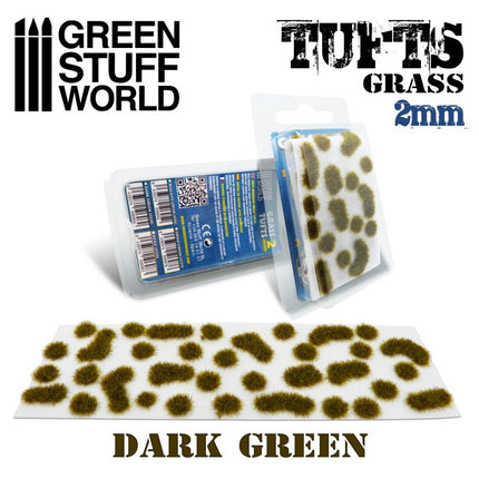 Donker groene tufts - groene struikjes 2mm