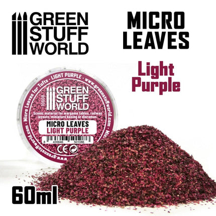 Miniatuur blaadjes licht paars 60ml - Micro leaves light purple