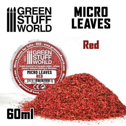 Miniatuur blaadjes Rood 60ml - Micro leaves Red