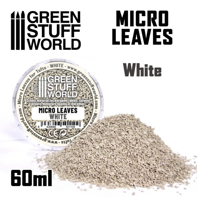Miniatuur blaadjes Wit 60ml - Micro leaves White