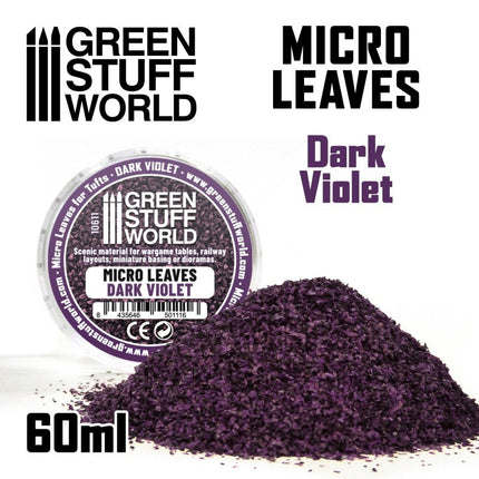 Miniatuur blaadjes donker paars 60ml - Micro leaves dark violet