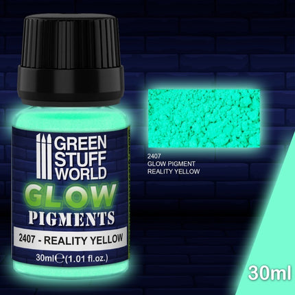Reality Yellow-Green pigment Glow in the Dark 30ml