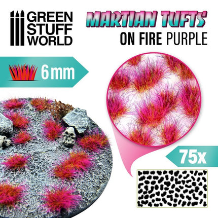 Martian Tufts On Fire Purple 6mm