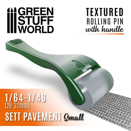 Rolling pin with handle Sett Pavement small