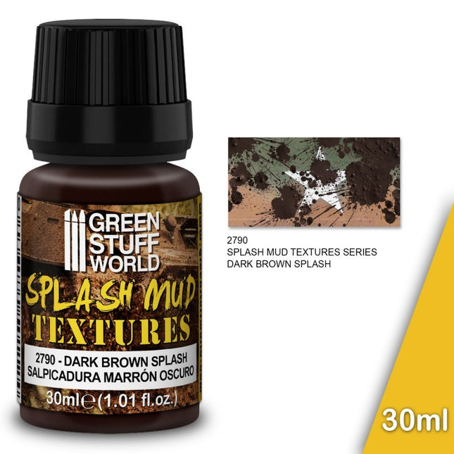 Splash Mud Textures - Dark Brown Splash Mud 30ml