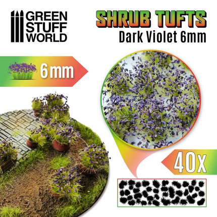 Shrubs tufts - bloemstruik Dark Violet 6mm