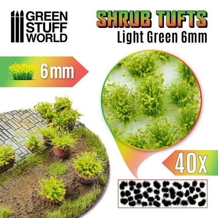 Shrubs tufts - bloemstruik Light green 6mm