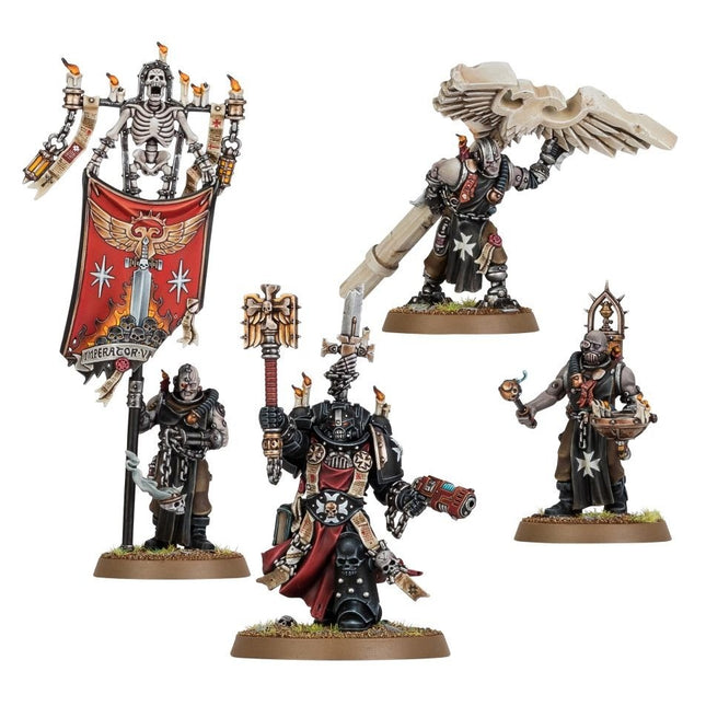 40K Black Templars Chaplain Grimaldus & Retinue