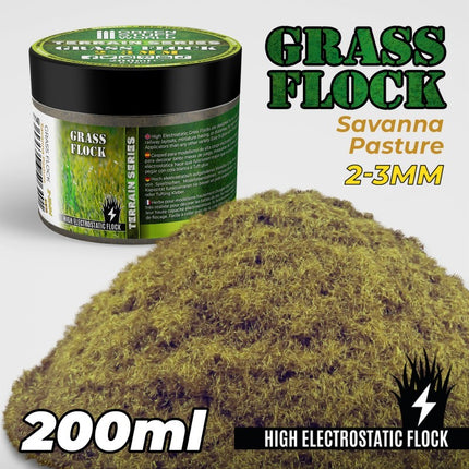 Savanna pasture Static grass flock 2-3mm 200ml