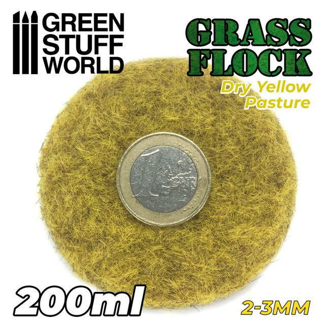 dry yellow pasture Static grass flock 2-3mm 200ml