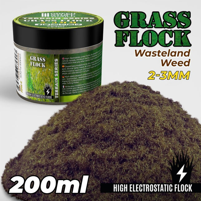 Wasteland weed Static grass flock 2-3mm 200ml