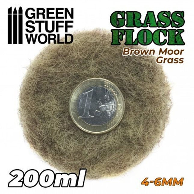 Brown Moor Static grass flock 4-6mm 200ml