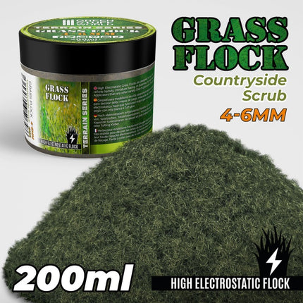 countryside scrub Static grass flock 4-6mm 200ml