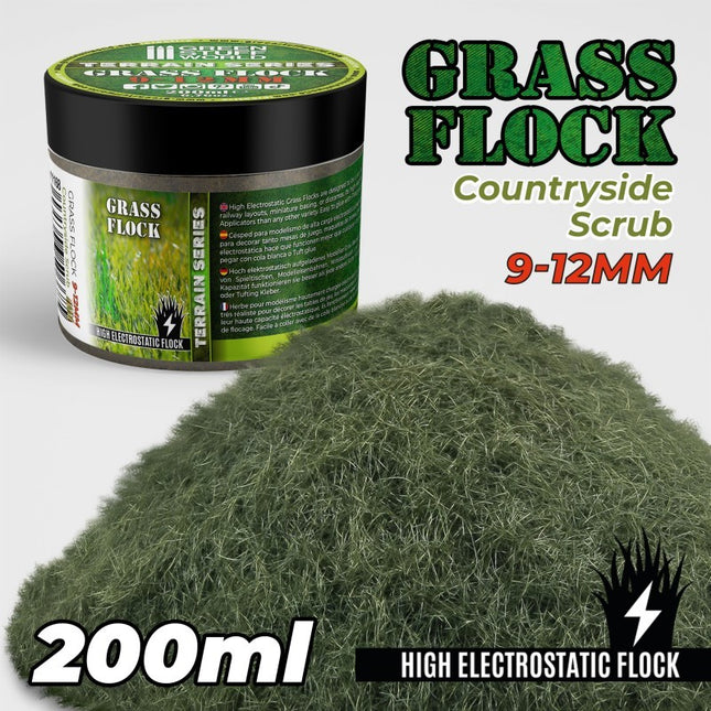 Countryside scrub Static grass flock 9-12mm 200ml