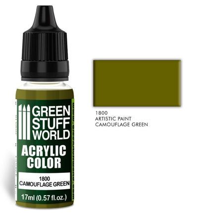 Camouflage Green 17ml Acrylic Color 1800
