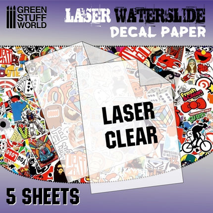 Waterslide Laser Decal Sheets Transparant