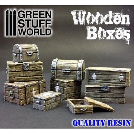 Wooden (resin) boxes set (9st)