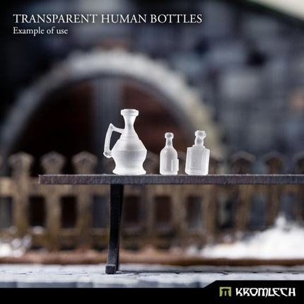 Transparent Human Bottles (14pc)