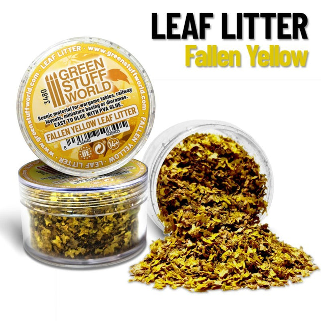 Herfst (fallen yellow) miniatuur blaadjes 10g