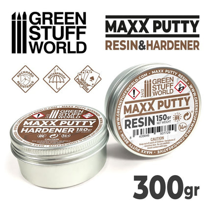 MAXX PUTTY 300gr Resin&Hardener