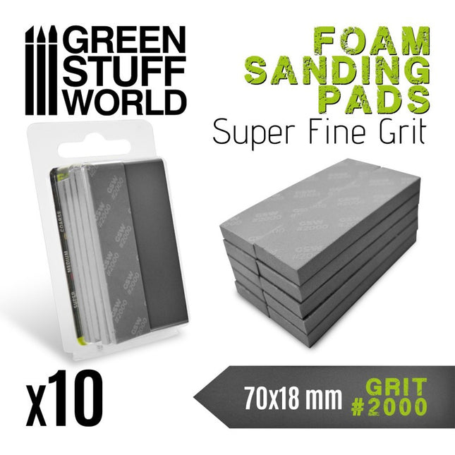 Foam Sanding Pads Super Fine Grit 2000 (10st)