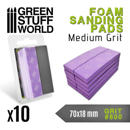 Foam Sanding Pads Medium Grit 800 (10st)
