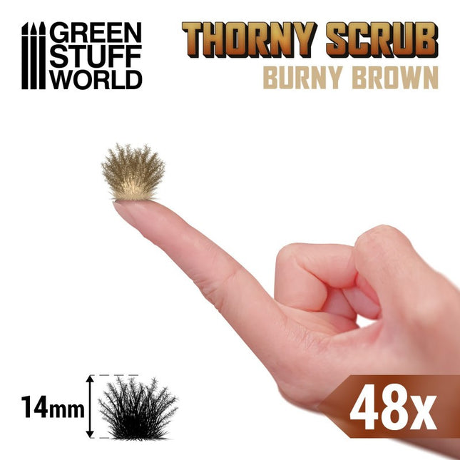 Thorny spikey scrub tufts Burny Brown